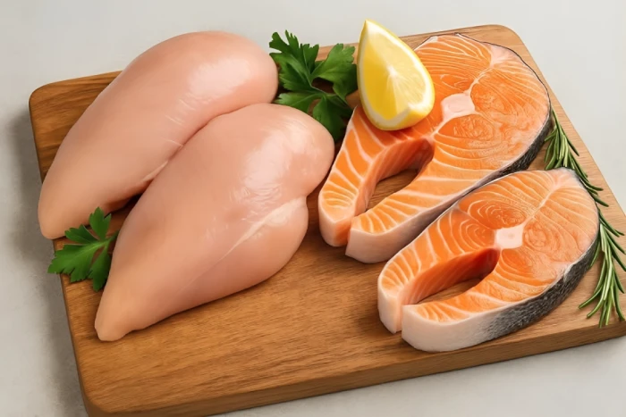 أيّهما صحي أكثر: الدجاج أم السلمون؟.. دراسة تكشف