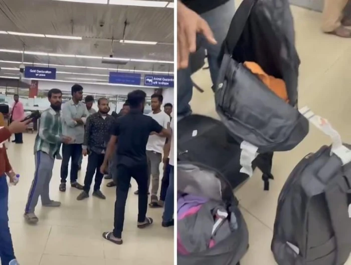 «عائدون بعد سنوات من العمل في المملكة».. بالفيديو.. عمال بنغلاديشيون يكتشفون سرقة حقائبهم خلال سفرهم عبر الخطوط الإثيوبية