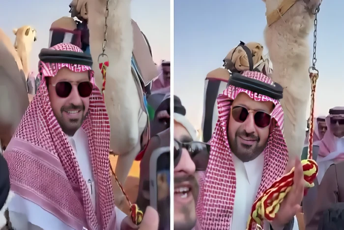 "قعيد في المخبا وبعطيه  الرحول يشارك بها".. بالفيديو.. نايف الراجحي يسخر من مشاركة قعيد ومحاولة منافسته في مهرجان الصياهد