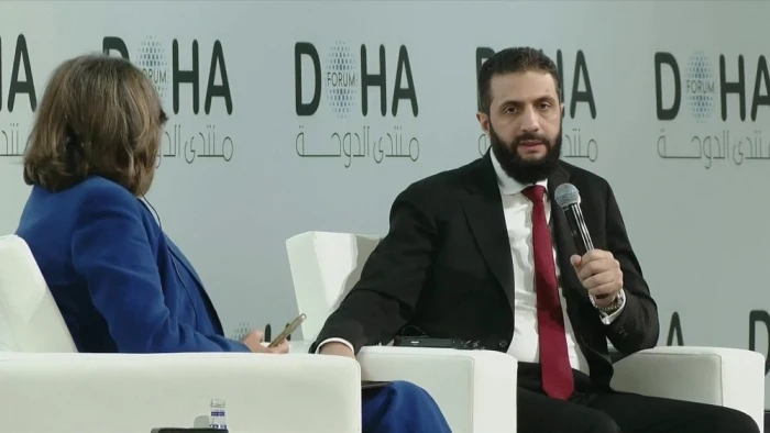 بالفيديو... الرئيس السوري أحمد الشرع:  الملايين ينزلون إلى الشوارع تعبيراً عن فرحتهم بإسقاط النظام البائد