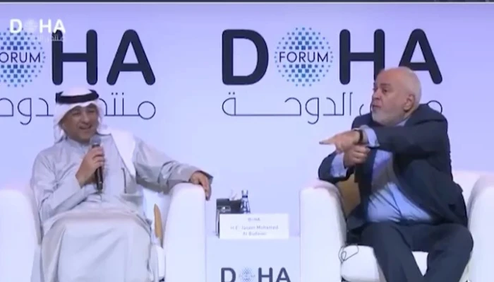 بالفيديو.. أمين التعاون الخليجي يرد  على صراخ وزير الخارجية الإيراني السابق أثناء الحديث عن حقل الدرة: "اهدأ لا داعي للتوتر"
