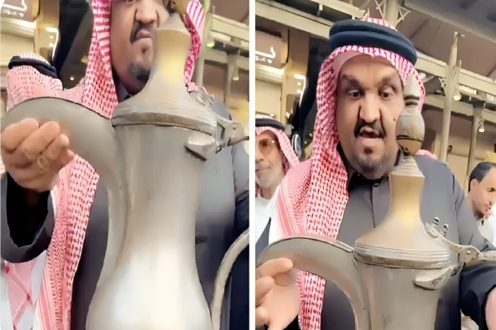 بالفيديو.. بيع دلة قهوة قديمة بمبلغ 45 ألف ريال في سوق الزل بالرياض