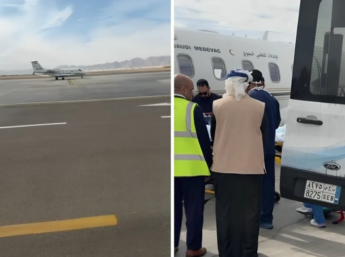بالفيديو: لحظة نقل مشهور سناب "دخيل" عبر الإخلاء الطبي إلى الرياض بعد تعرضه لحادث مروع  برفقة ⁧‫ أبو حصه‬⁩ و ⁧‫ أبو مرداع
