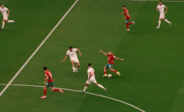 من منتصف الملعب.. بالفيديو : هدف عالمي للمغرب في مرمى الأردن يتوج بأجمل أهداف كأس العرب في قطر