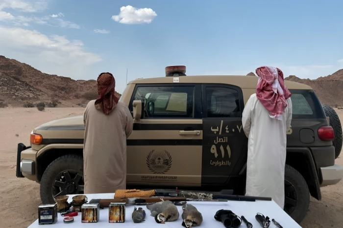 بالأسماء.. القبض على مواطنين ارتكبا مخالفة الصيد في المدينة المنورة.. والكشف عن ما عثر عليه بحوزتهما