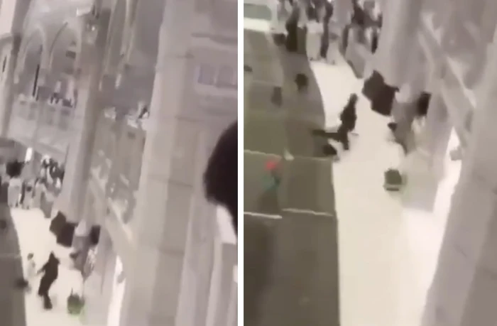 أول فيديو يوثّق لحظة إنقاذ رجل أمن لمعتمر سقط من الأدوار العلوية في المسجد الحرام