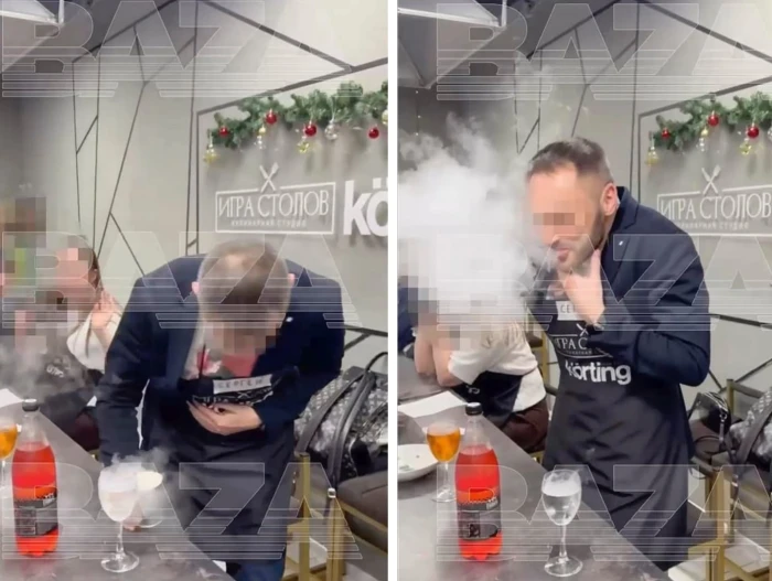 بالفيديو: حفل كريسماس يتحول إلى مأساة  بعد انفجار معدة شاب بسبب مشروب كوكتيل بالنيتروجين