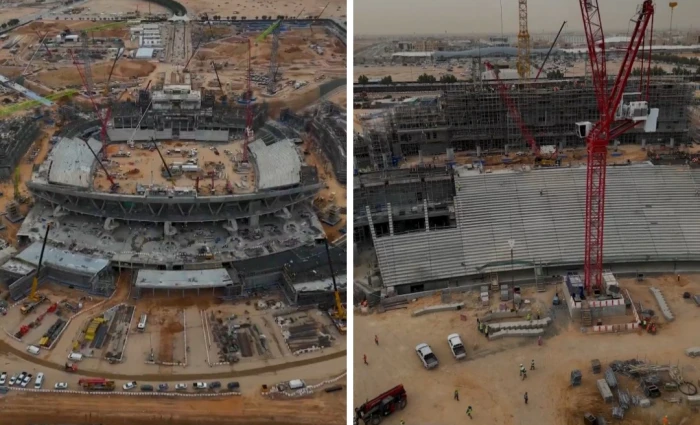 بالفيديو.. آخر تطورات أعمال الإنشاءات في مدينة الملك فهد الرياضية في الرياض
