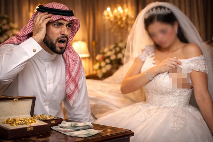 عريس يتفاجأ في ليلة الزفاف بإجراء عروسه عملية تكميم… ورد فعله يصدم الزوجة