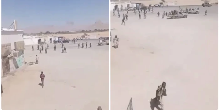 بالفيديو: لحظة فرار جنود الانتقالي في وادي حضرموت بعد دخول قوات درع الوطن