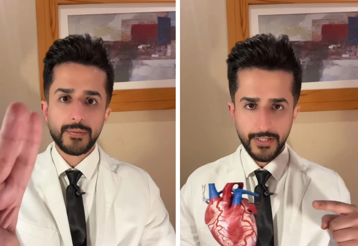 بالفيديو: طبيب يكشف عن طريقة بسيطة باستخدام إصبعين للاطمئنان على صحة القلب.. ويوضح متى يجب زيارة الطبيب