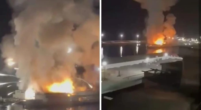 «تحوّل إلى كتلة نار».. بالفيديو.. لحظة قصف الطيران الأمريكي لأكبر ميناء بحري في فنزويلا