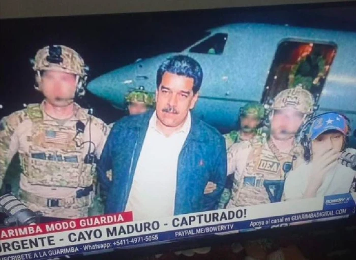 أول صورة متداولة لحظة اعتقال الرئيس الفنزويلي مادورو على يد القوات الأمريكية