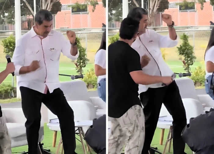 يرقص على أنغام الموسيقى.. بالفيديو: آخر ظهور للرئيس الفنزويلي مادورو  قبل اعتقاله على يد القوات الأمريكية