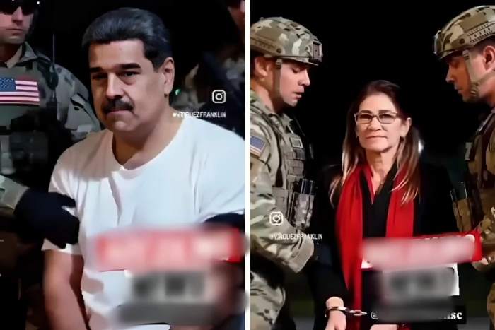 فيديو متداول لحظة اعتقال الجيش الأمريكي الرئيس الفنزويلي مادورو وزوجته