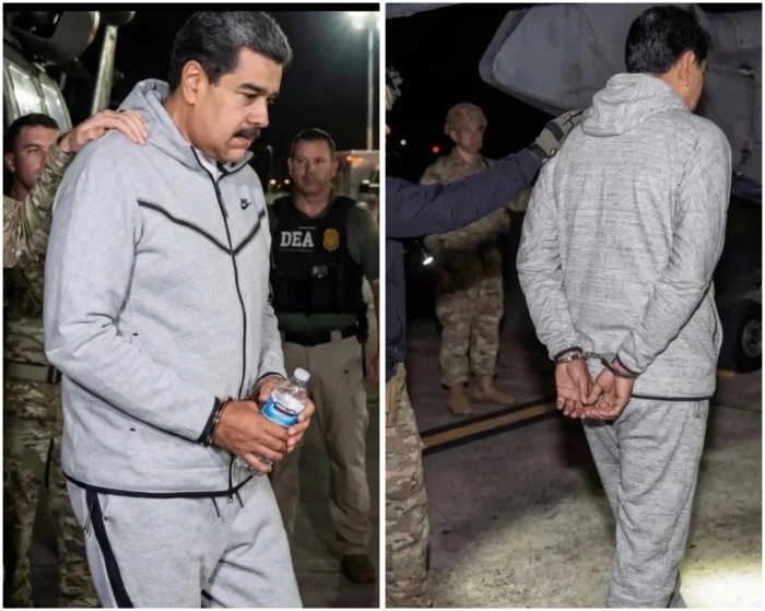 صور جديدة لبداية اعتقال الرئيس الفنزويلي "مادورو" من قبل الجيش الأمريكي !