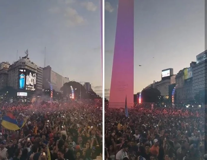 بالفيديو.. المهاجرون الفنزويليون في الأرجنتين يحتفلون باعتقال الرئيس «نيكولاس مادورو» على يد القوات الأمريكية