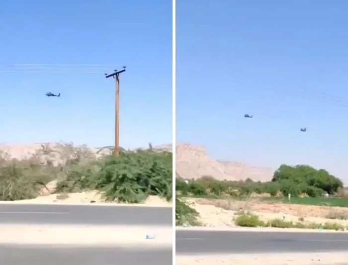 بالفيديو.. طائرات «أباتشي وCH-47 شينوك» تابعة للتحالف تحلق على مستوى منخفض فوق مطار سيئون بحضرموت