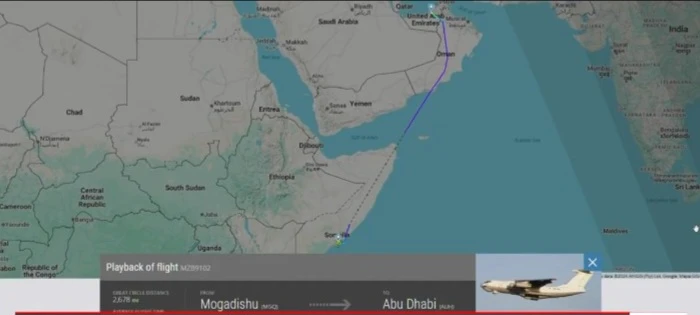 صورة تظهر مسار هــروب عـيدروس الزبـيـدي إلى أبوظبي
