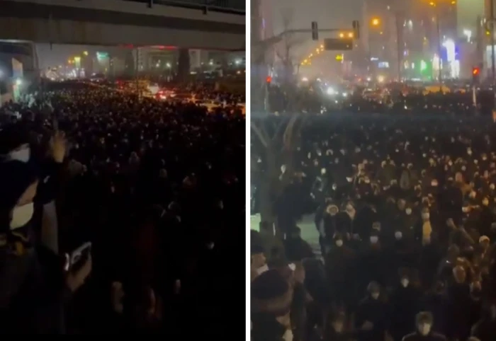 فيديو متداول لمظاهرات ضخمة غير مسبوقة تهز شوارع العاصمة الإيرانية طهران