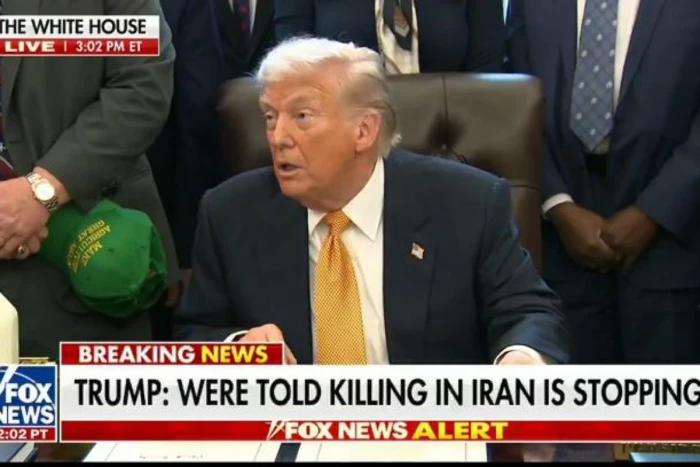 بالفيديو .. ترامب : تم إبلاغي  بأن عمليات القتل في إيران توقفت وعمليات الإعدام المخطط لها قد أُلغيت