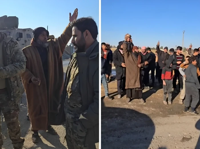 بالفيديو.. أهالي قرية قانا بالحسكة يستقبلون الجيش السوري بالترحيب والهتافات