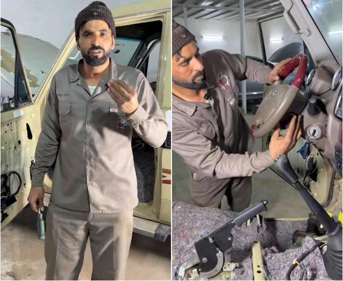 ورشته مضيف لزبائنه ويقدم الاستشارات مجانًا.. بالفيديو: ميكانيكي سعودي يروي قصة احترافه صيانة السيارات في حائل