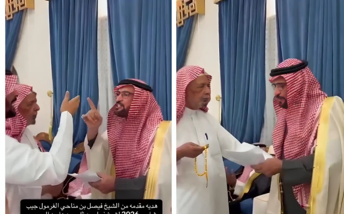 “مالك كلام في وجود أبوك”.. بالفيديو: ردة فعل مواطن بعد رفض نجل مواطن آخر هدية سيارة جيب شاص 2026