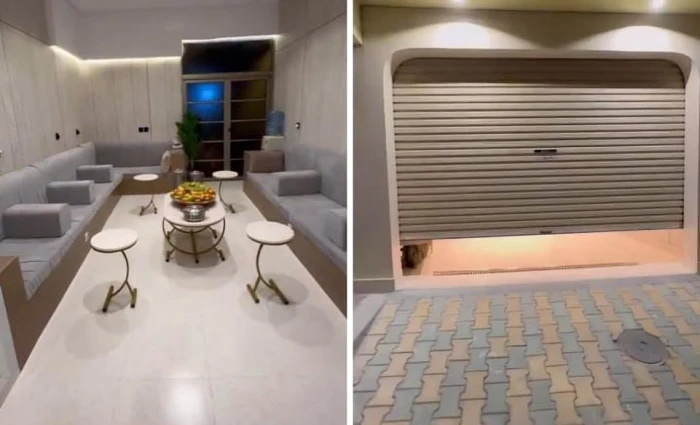 بالفيديو.. مواطن يحول موقف سيارته إلى مجلس لاستقبال الضيوف