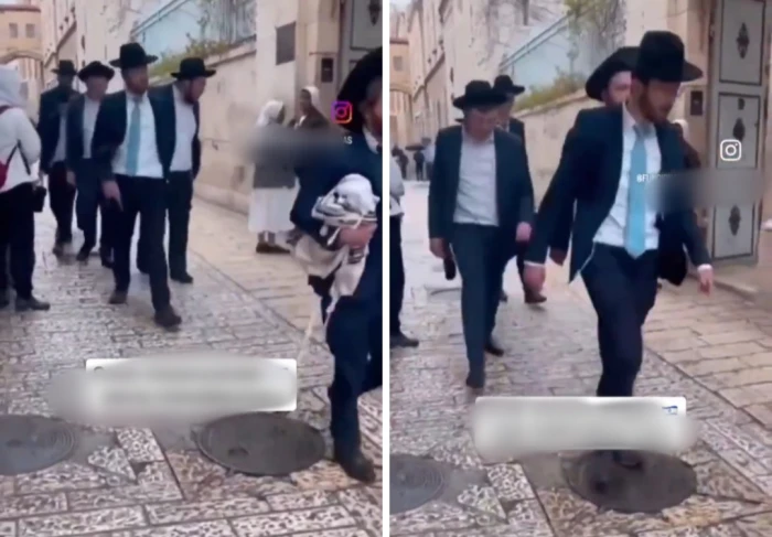 بالفيديو..  يهود يبصقون على كنيسة في القدس أثناء مرورهم من أمامها