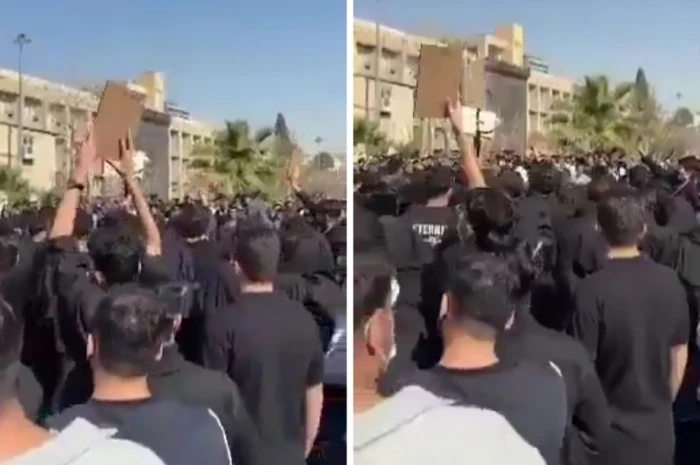 بالفيديو :  طلاب في جامعة طهران  يتظاهرون ضد النظام الإيراني ويرددون هتافات "الموت لخامنئي"