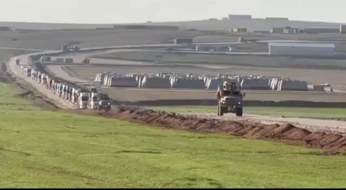 بالفيديو.. لحظة انسحاب القوات الأمريكية من قاعدة قصرك في سوريا