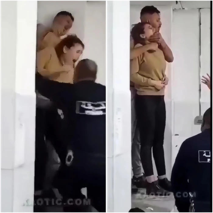 بالفيديو .. شاب يقتحم منزل فتاة ويهددها بالسكين بعد رفضها الارتباط به.. وردة فعل رجال الشرطة!