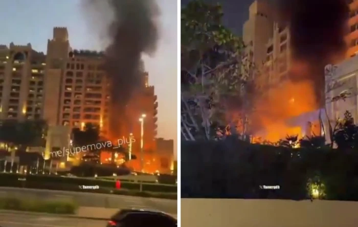 بالفيديو: هجوم إيراني يستهدف فندق "فيرمونت" في دبي