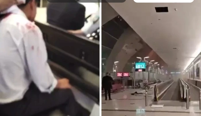 بالفيديو..  طائرة مسيرة إيرانية  تستهدف مطار دبي الدولي وأنباء عن وقوع إصابات