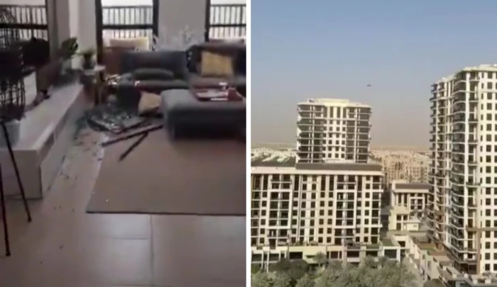 بالفيديو: لحظة اصطدام طائرة إيرانية بدون طيار بمبنى في دبي  و فشلت في الانفجار
