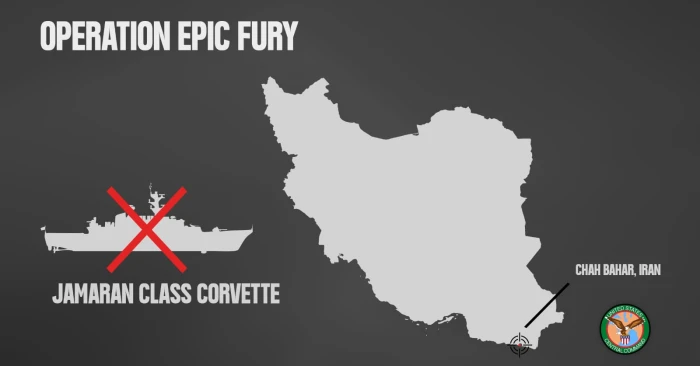 القيادة المركزية الأمريكية تعلن تدمير فرقاطة إيرانية  وغرقها في قاع خليج عُمان