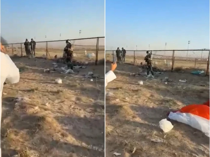 "رصدناه يا الربع..توّه نازل بالبرشوت!"… بالفيديو :كويتيون يوثقون بهواتفهم لحظة هبوط قائد المقاتلة الأمريكية بالمظلة