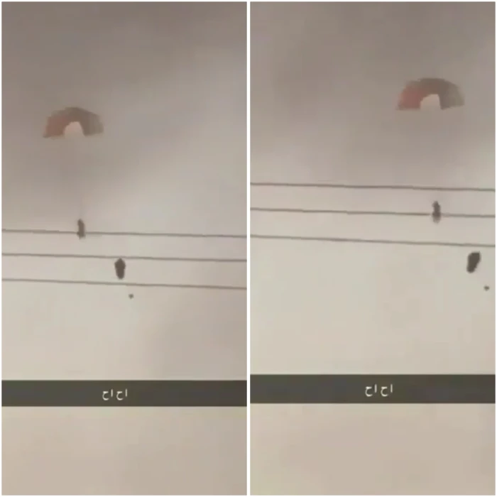 فيديو جديد من زاوية أخرى للحظة هبوط الطيار الأمريكي في الكويت بعد تحطم طائرته!