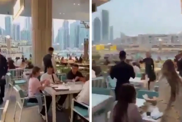 بالفيديو: ردة فعل الزبائن الأجانب داخل مطعم في دبي بعد سماع فجأة صوت مدفع إفطار رمضان