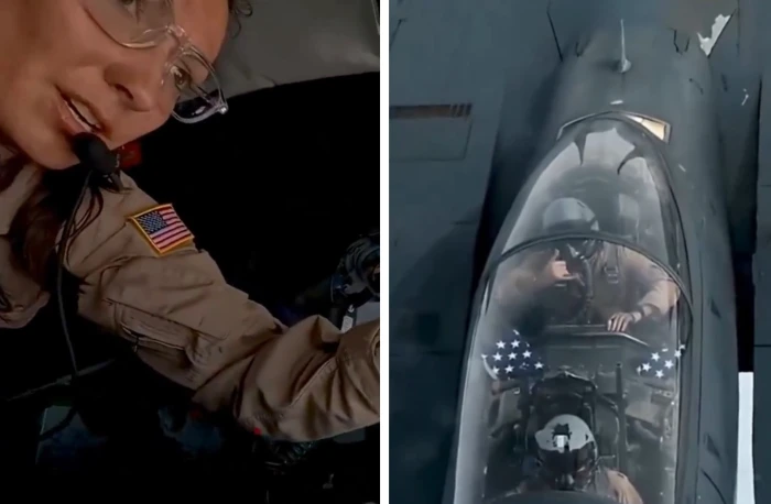 فيديو لتزود المقاتلات الأمريكية بالوقود في الجو أثناء العمليات الهجومية على إيران