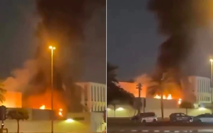 بالفيديو.. استهداف القنصلية الأمريكية في دبي بطائرة مسيرة إيرانية