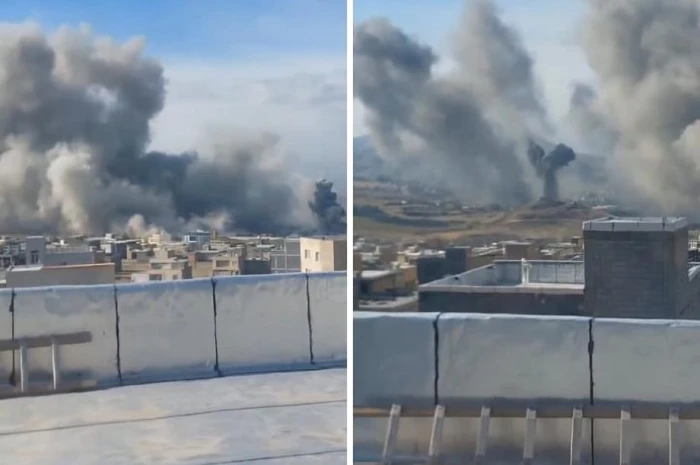 بالفيديو.. غارات أمريكية مكثفة على مقرات الحرس الثوري والجيش الإيراني في مدينة سنندج