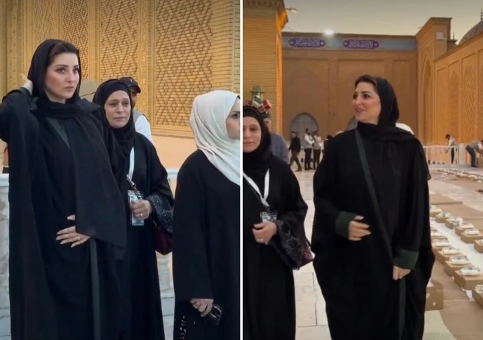 بالفيديو: زوجة محمد الحلبوسي رئيس الكتلة السنية في العراق  تقيم أكبر وليمة إفطار في ⁧‫بغداد‬⁩ في مسجد عبد القادر الكيلاني