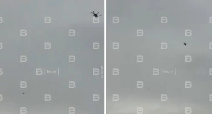 بالفيديو.. مروحية إماراتية تسقط مسيّرة إيرانية قرب برج خليفة في دبي