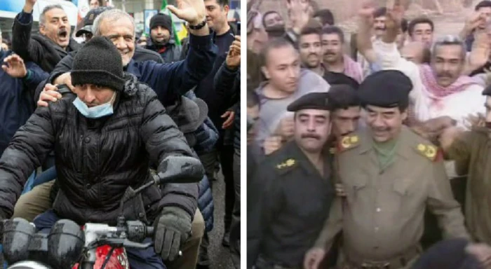 على طريقة صدام حسين.. مراقبون يكشفون سبب الظهور العلني لقادة إيرانيين في شوارع طهران رغم القصف