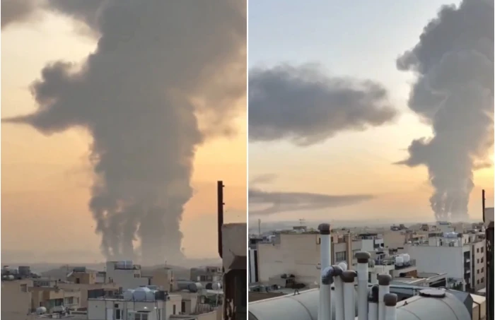 بالفيديو.. قصف أمريكي إسرائيلي يستهدف مدينة أصفهان الإيرانية