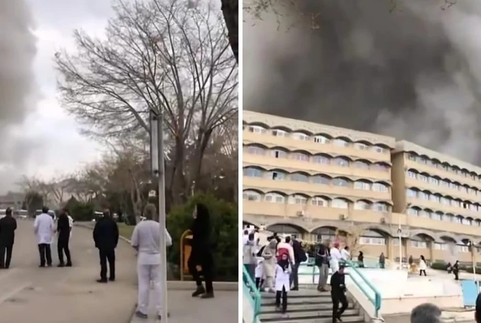 بالفيديو.. انفجار ضخم بالقرب من مستشفى في مدينة أصفهان الإيرانية