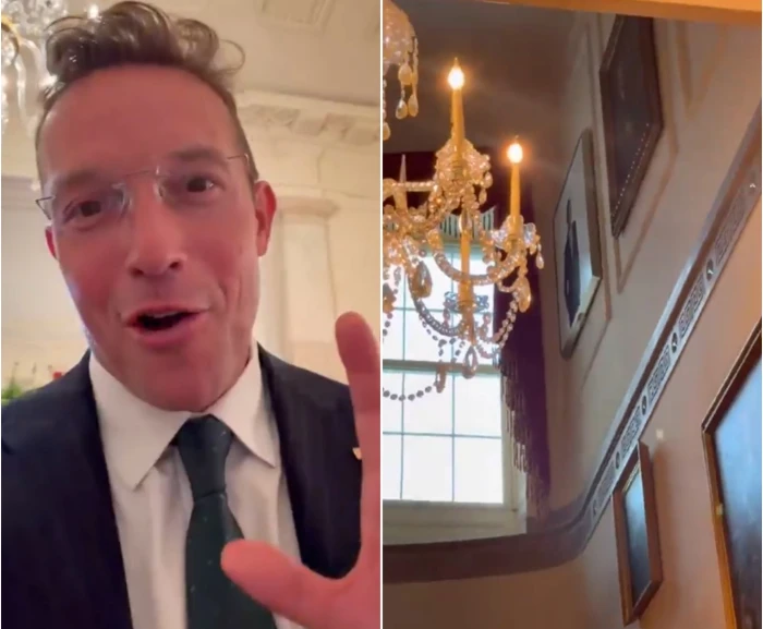 “وضعها في مكان يكاد لا تُرى”.. بالفيديو: ترامب يعيد ترتيب صور رؤساء أمريكا داخل البيت الأبيض ويخفي صورة أوباما من الواجهة