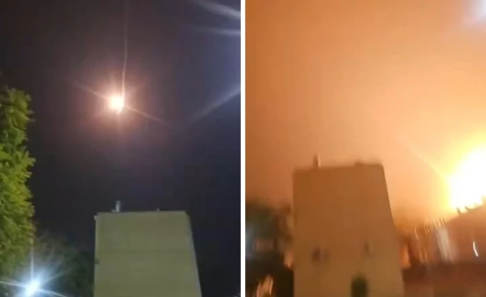 بالفيديو.. لحظة سقوط صاروخ باليستي إيراني على مدينة ديمونا في إسرائيل